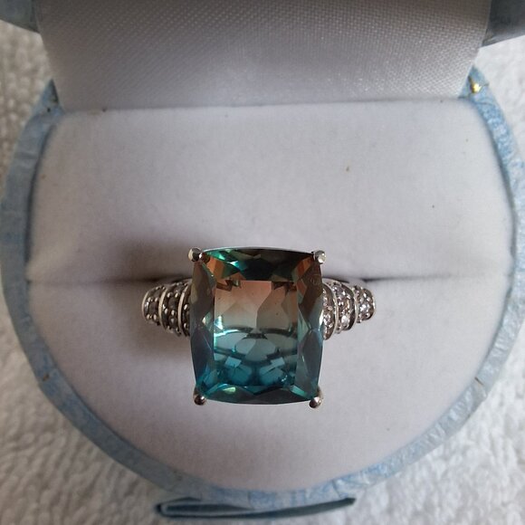 Aquamariine Terra Costa Quartz ring - Picture 1 of 5